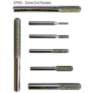 Electroplated Routers 3ø - 25ø Dome End, Flat End & Tapered