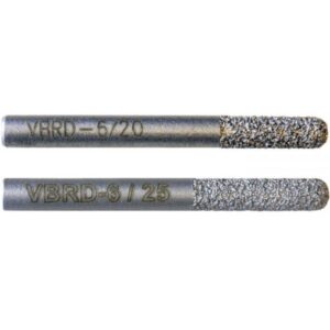 Vacuum Brazed Routers 6ø Dome End & Flat End 20mm or 25mm Coated Length